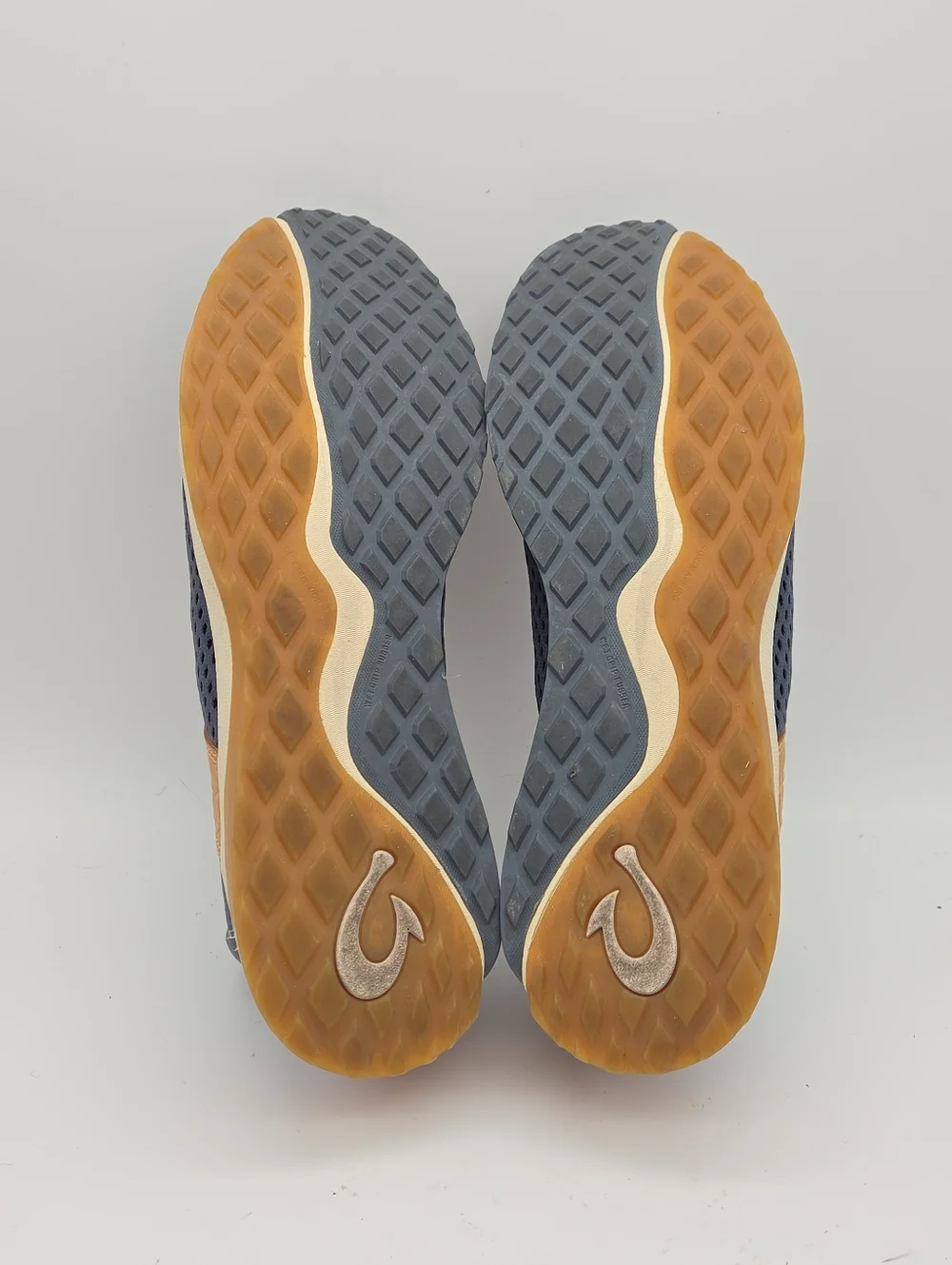 OluKai Wailuku Athletic Mesh Sneakers Blue Brown Women's 9.5‎